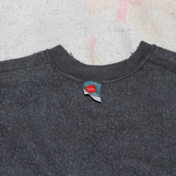 Hanes Premium Men's Gray Long Sleeve Pullover Sweater Size Medium - Picture 15 of 16